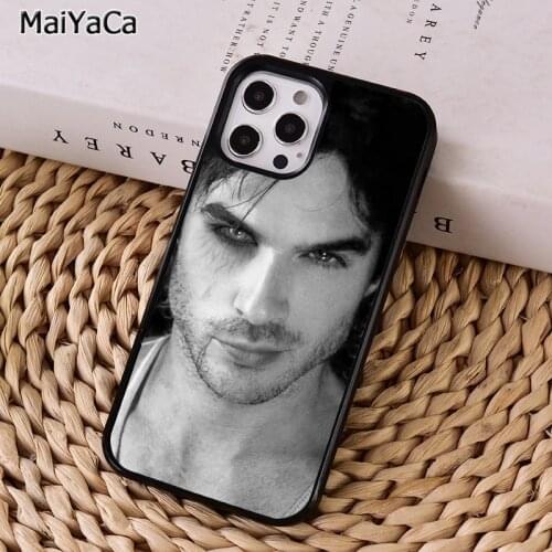 MaiYaCa Damon Salvatore The Vampire Diaries Phone Case For iphone 11 12 mini Pro X XR XS MAX 6S 7 8 Plus 5S SE 2020 Cover Shell