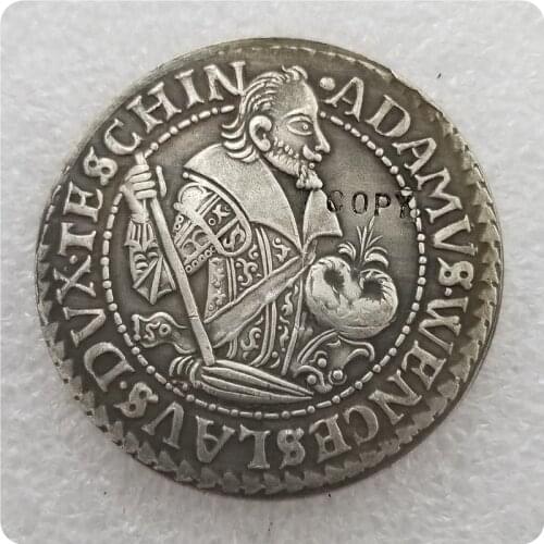 Silesia Teschen Thaler - Adam Wenzel 1609 COIN COPY