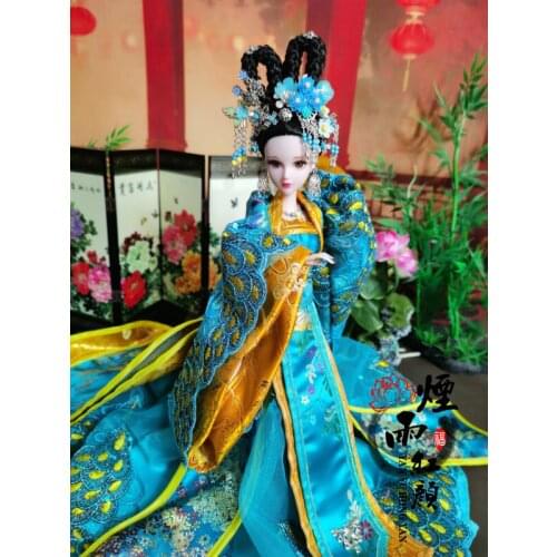 Costume doll Wu Meiniang legend ancient style handmade gift decoration
