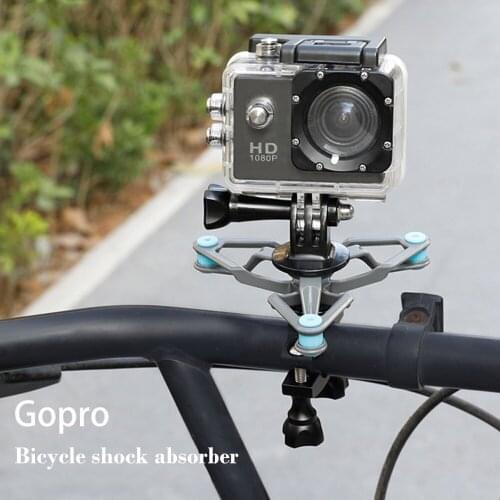 Bicycle Handlebar Fixing Bracket Damping Shock Absorber Mount Fixed Clip Tripod for Gopro Hero 9 8 7 6 OSMO Action Camera Access