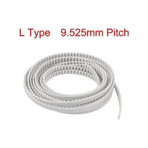 L Type 30mm 35mm 40mm 50mm Width 9.525mm Pitch Open Loop End PU Polyurethane Steel Wire Groove Cogged Synchronous Timing Belt
