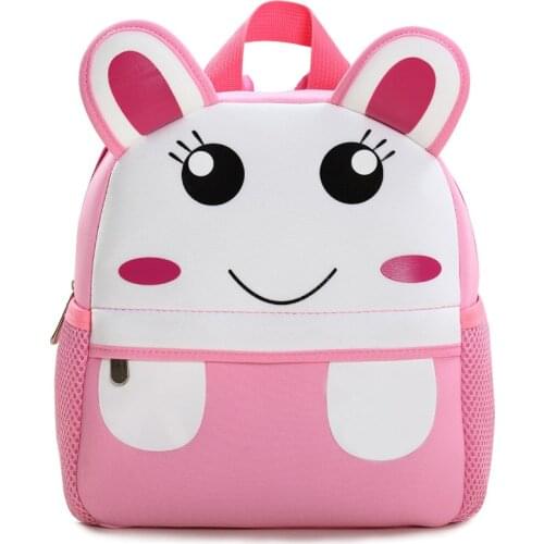 Cute Kid Toddler School Bags Backpack Neoprene Kindergarten Schoolbag Girl Boys 3D Cartoon Animal Bag Children Backpacks