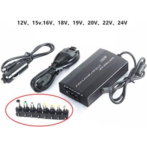 100W 12-19V 5.5A 20-24V 4A multi-function car charger computer laptop car charger universal power adapter power supply