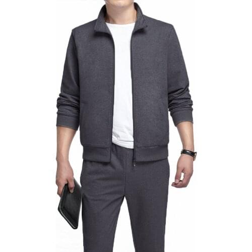 Mens Running Suit Autumn Middle-aged and Elderly Mens Tracksuit Large Size Leisure Mens Sports Suits 5XL