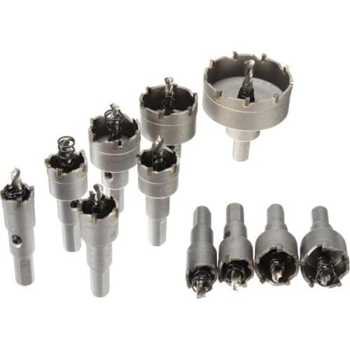 11cps 16-50mm Carbide Tip Tipped Drill Bit Set Metal Wood Alloy Cutter Hole Saw Tool order