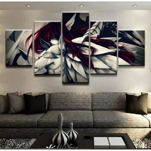 Wall Art Canvas Painting Landscape Picture Home Decor Living Room Hd Prints 5 Piece The Earth In The Sea Poster Sunset Framework