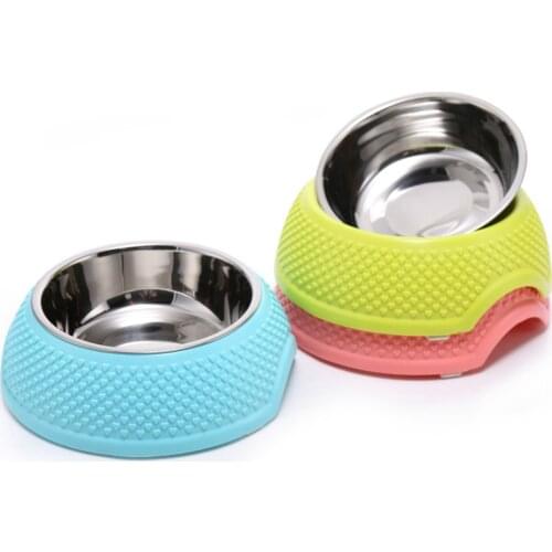 New Dog Cat Bowls Stainless Steel Travel Stars Feeding Feeder Water Bowl For Pet Dog Cats Puppy Outdoor Dogs Food Dishes