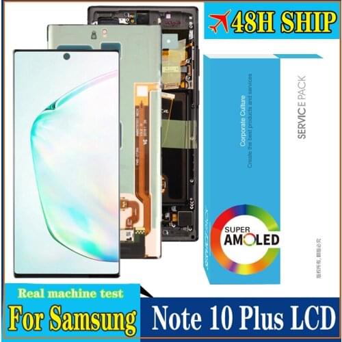 Original Super AMOLED Display Note 10+ for SAMSUNG Galaxy Note 10 Plus N975 LCD Touch Screen Digitizer Repair Part LCD