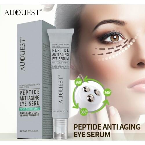 AUQUEST Peptides Anti-Wrinkle Eye Cream Anti Dark Circle Remove Eye Bags Anti-Aging Eye Care 20g