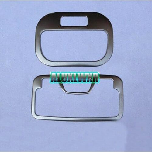 Front Behind Reading Lamp Light Trim Frame Cover Decorative for JAC S3 2013 2014 2015 2016 2017 Chrome Car Stickers Accessory
