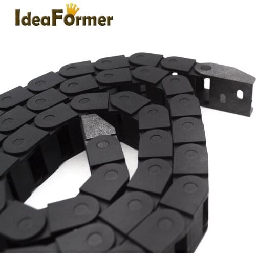 1 Meter Plastic Towline Drag Chain Machine Drag Bridge Type Non-Opening 7x7mm/10x10mm/15mm/20mm/30mm For CNC 3D Printer part