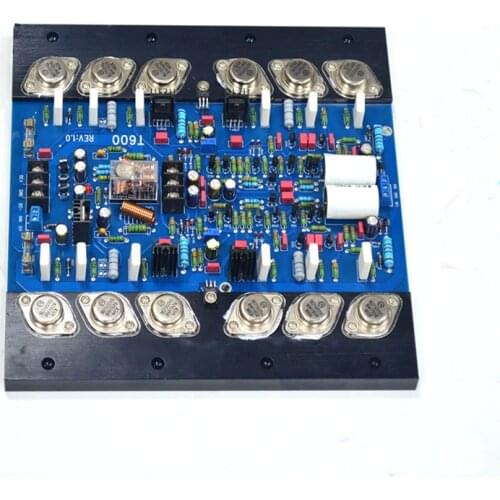 T600 Sound Amplifier Board HiFi Gold Sealed Tube Amplifier MJ15024 MJ15025 300W*2 Class AB Audio Amp Speaker Home Theater