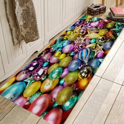 Christmas Rug 3D RUG Hallway Carpets and Rugs for Bedroom Living Room Carpet Kitchen Bathroom Anti-Slip Floor Mats 3D Mat