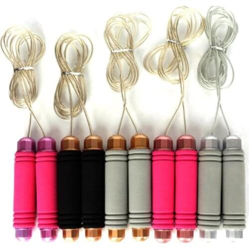 Adult Children Jump Rope Jump Ropes Fitness Exercise Rapid Rope Bearing Steel Wire Load Skipping Ropes Workout Gym Body Building