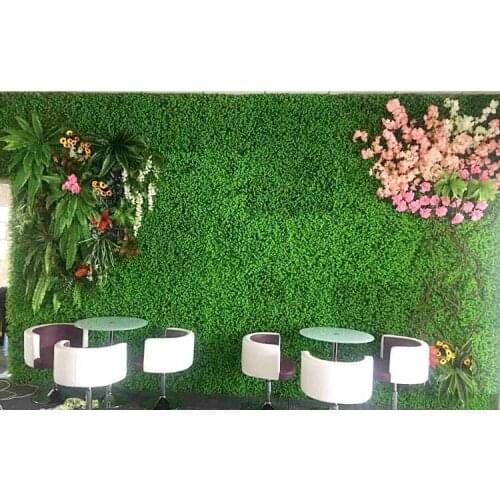 40x60cm Wedding Decoration Grass Mat Green Artificial Plant Lawns Landscape Carpet for Home Garden Wall Decoration Fake Grass