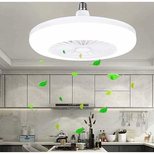LED Ceiling Fan with Lighting with Remote Control Adjustable Wind Speed and Color Temperature Modern Quiet Kitchen Dining Hall