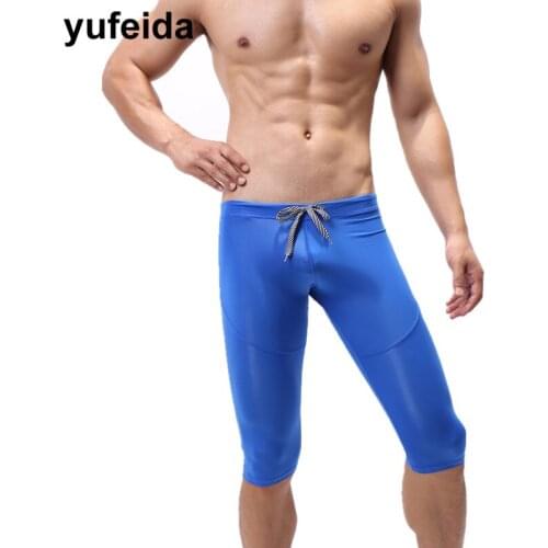 Yufeida Men's White Swimming Trunks