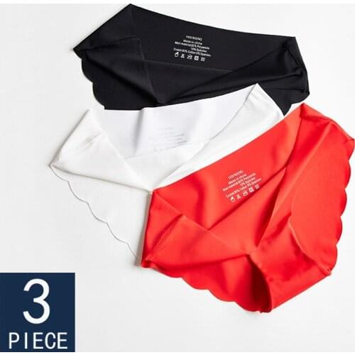 Womens panties Seamless Underwear For Woman Sexy Briefs Solid Female Panty Hot Sale Underwear For Women Sports 3 Pcs