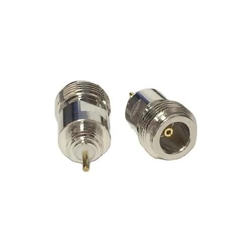1pc NEW N Female Jack RF Coax Adapter convertor Connector solder post Straight Amplifier special connector Nickelplated
