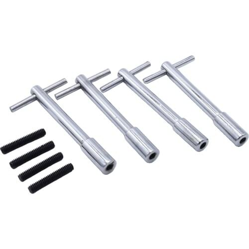 4Pcs Valve Cover T-Bar Wing 1/4-20 Hold Down Automobiles Repair Supplies Parts Tools for Chevy SBC Black