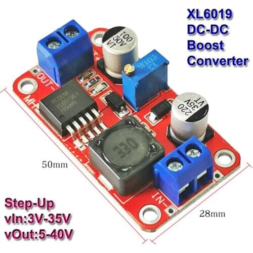 5A XL6019 DC-DC Boost Converter Step-Up Power Supply Module Adjustable Voltage Regulators 3-35V To 5-40V