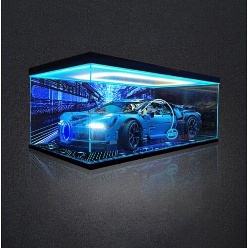 Bugatti Weilong 42083 Acrylic Car Model Display Box Hand Box Storage Box Dust Box Transparent Cover