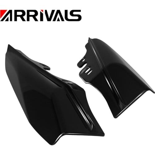 Black Mid-Frame Air Deflector Under Seat Heat Shield Cover For Harley Touring Electra Street Glide Road Glide FLTR FLHT 01-08