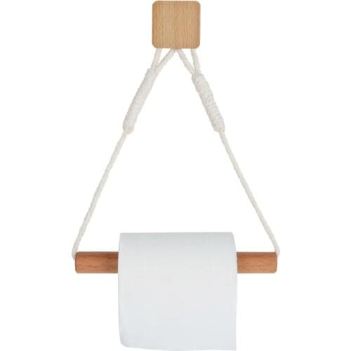 Bathroom Toilet Paper Holder Wall Mounted Paper Stand Towel Rack Bathroom Tissue Holder Boho Paper Towel Dispenser Accessorios