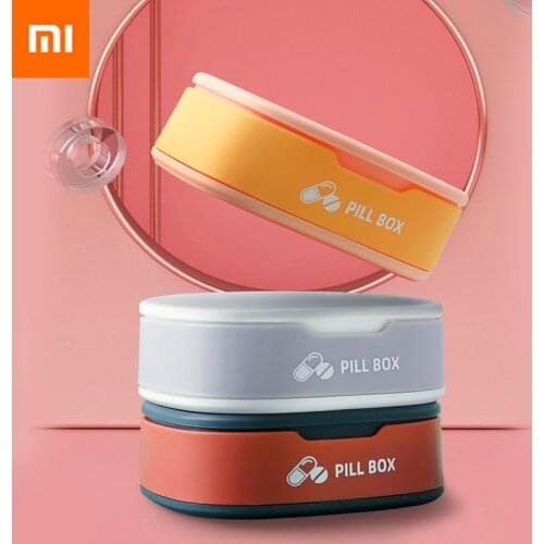Xiaomi Four compartments travel medicine box medicine box organizer medicine box dispenser medicine box plastic storage box