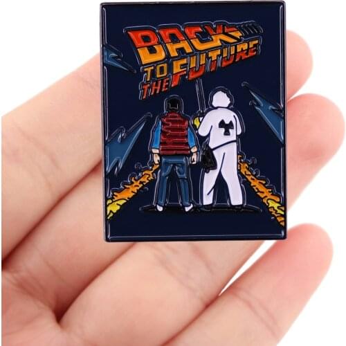 DZ1700 Back To The Future Collection Enamel Lapel Pin Badge Hats Clothes Backpack Decoration Jewelry Accessories Gifts Friends