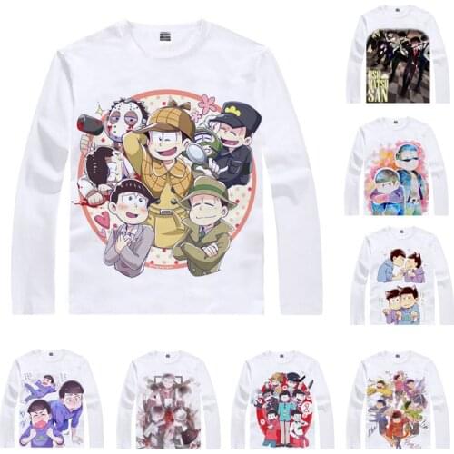Mr. Osomatsu Matsuno T-Shirts Men Hip Hop Multi-style Long Sleeve Shirt Matsuno Osomatsu Osomatsu-kun Cosplay Motivs Anime Shirt