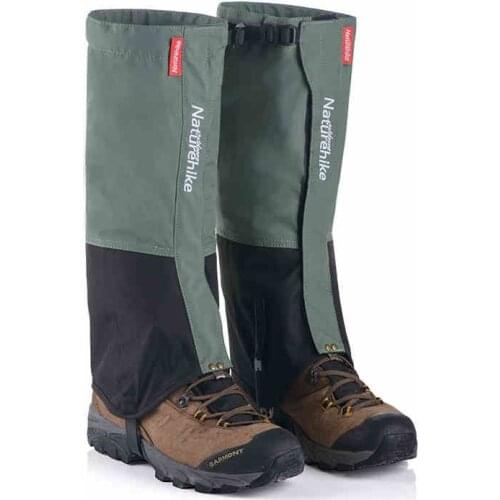 Naturehike Professional Man Waterproof Nylon Gaiters Woman Hiking Walking Climbing Skiing Trekking Thin Ultralight Gaiter
