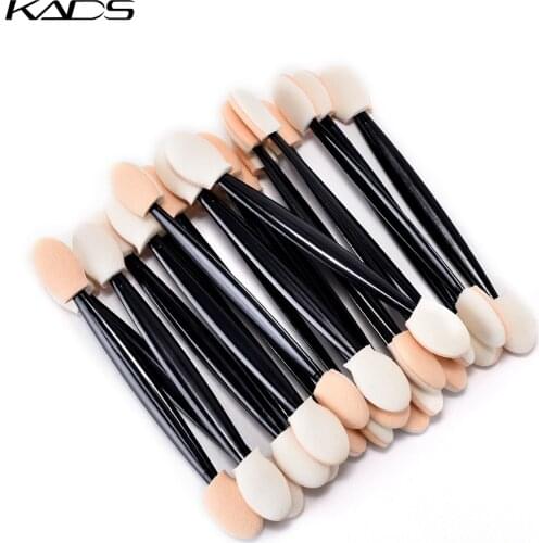 20pcs/set Mirror Chrome Pigment Brush Double Sided Nail Glitter Powder Sponge Stick Eye Shadow Applicator Cosmetic Makeup Tools
