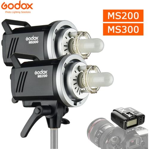 Godox MS200 200W or MS300 300W 2.4G Built-in Wireless Receiver Lightweight Compact and Durable Bowens Mount Studio Flash