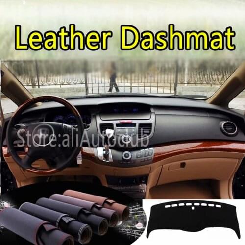 For Honda Odyssey international 2004-2008 Leather Dashmat Dashboard Cover Dash Mat SunShade Carpet Custom Car Styling LHD+RHD