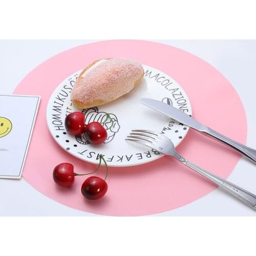 Round Resistant Silicone Mat Drink Cup Coasters Waterproof Antiskid Pot Holder Placemat Kitchen Accessories Table Mats 2pc/lot