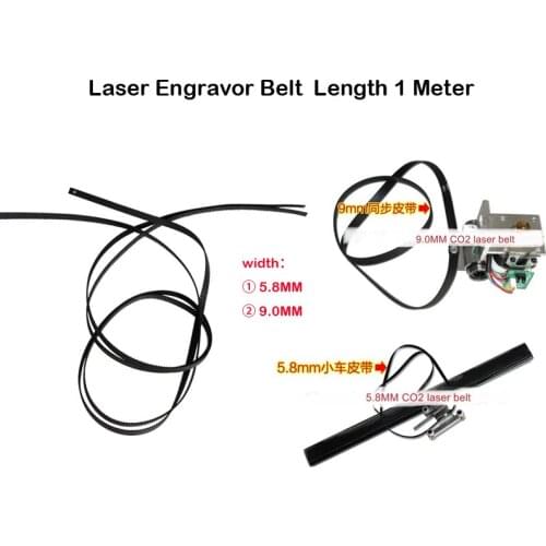 1Meter Length CO2 Laser Engravor Belt Width 5.8mm 9mm for Cnc Co2 Laser Engraving Marking Machine