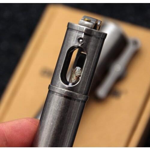 Metal Windproof Kerosene Lighter Personality Retro Rotating Lighter Smoking Accessories for Weed Regalos Para Hombre Originales