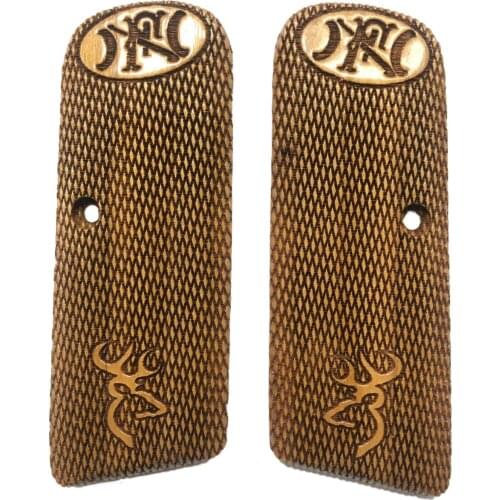 Browning FN Model 1922 Long Belgium Browning Logo Custom Series Laser Cutting Wooden Grip Mod4