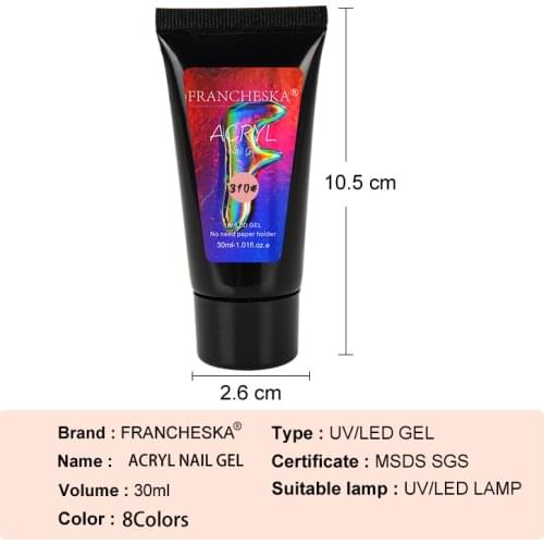 100pcs Nail Piece+30ML Nail Extension Gel Free Nail Brush Painless Quick-drying UV Phototherapy Manicure Extension Glue Set