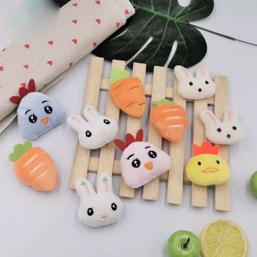 10pcs/lot DIY Handmade Cute cartoon dolls Padded Patches Appliques For Clothes Sewing Supplies DIY Hair Decoration