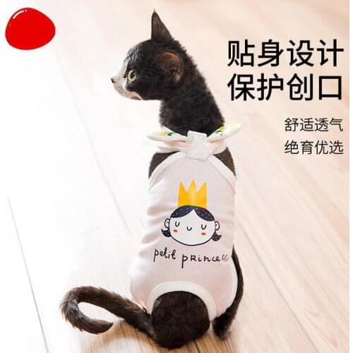 New Type Of Sterilizing Clothing For Kittens And Weaning Clothes For Female Cats