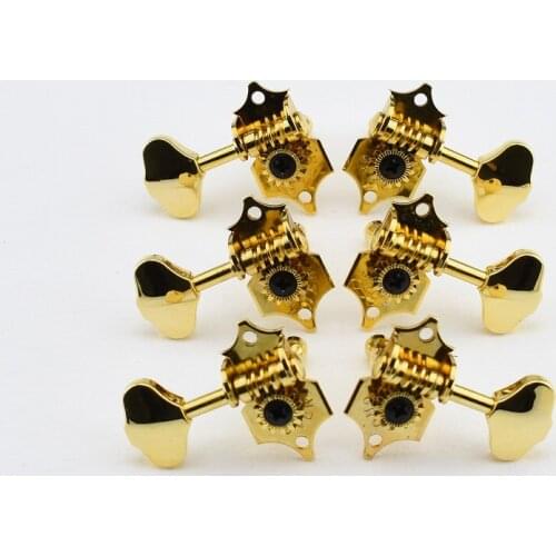 1 Set Original Genuine Vintage Grover Guitar Machine Heads Tuners Gold