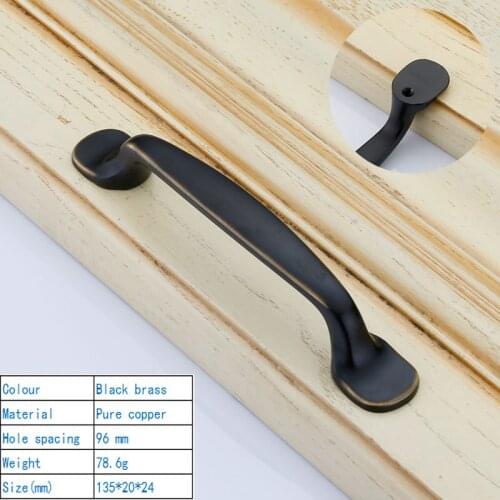 Zinc Alloy Bronze Door Handle Vintage Wardrobe Kitchen Cabinet Drawer Knobs Pull Handles Furniture Hardware Tools