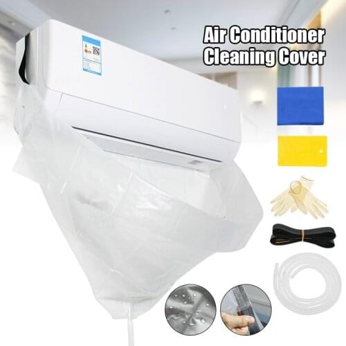 Air Conditioner Waterproof Cleaning Cover Dust Washing Protector Air Conditioner Water Receiving Cover SDF-SHIP
