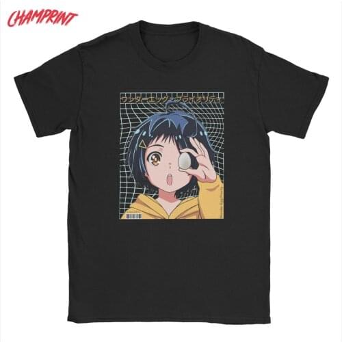 Funny Wonder Egg Priority Ai Ohto T-Shirt Men O Neck Cotton T Shirts Anime Short Sleeve Tee Shirt Summer Clothes