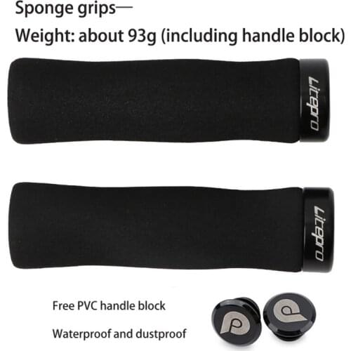 1pair Bicycle Motorcycle Handle Bar Foam Sponge Grip Cover Non-slip Soft Handlebar Bike Accessories Outdoor Sport