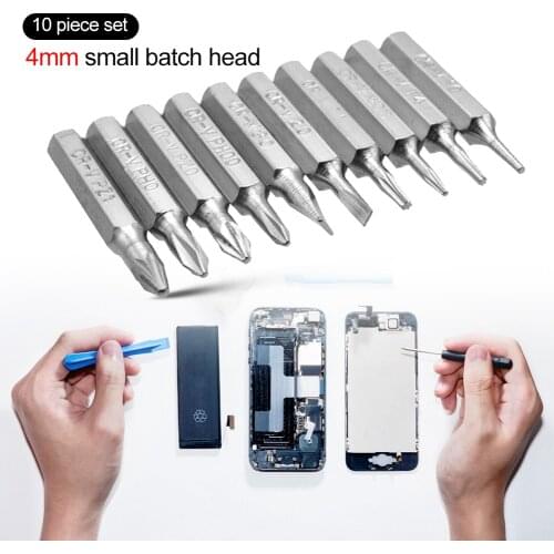 10pcs CR-V Torx Bits Set Phillips Slotted Torx Bit T3 T4 T5 T6 T7 T8 T9 T10 T15 T20 PH00 PH0 Z1 Z0 Mobile Phone Repair Tools