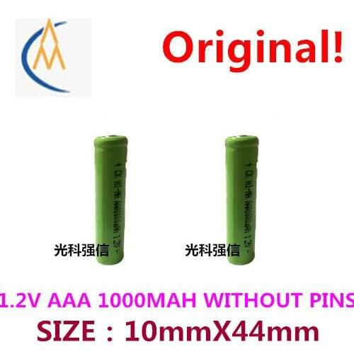 2PCS Brand new authentic AAA 1.2 V rechargeable nimh battery 1000mah 7strong light branch letter electric shaver without welding