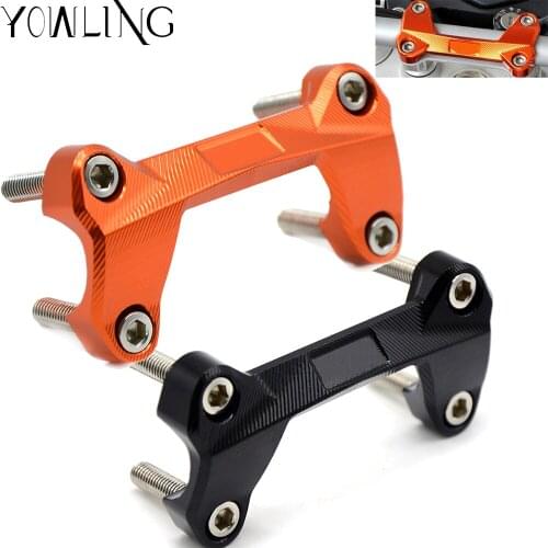 DUKE200 DUKE125 DUKE390 Motorcycle Handlebar Risers Top Cover Clamp Bar Mount with Screws for KTM DUKE 125 200 390 Motocross
